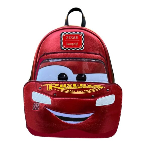 Loungefly Disney Pixar Cars Metallic Lightning McQueen Mini Backpack main image 5